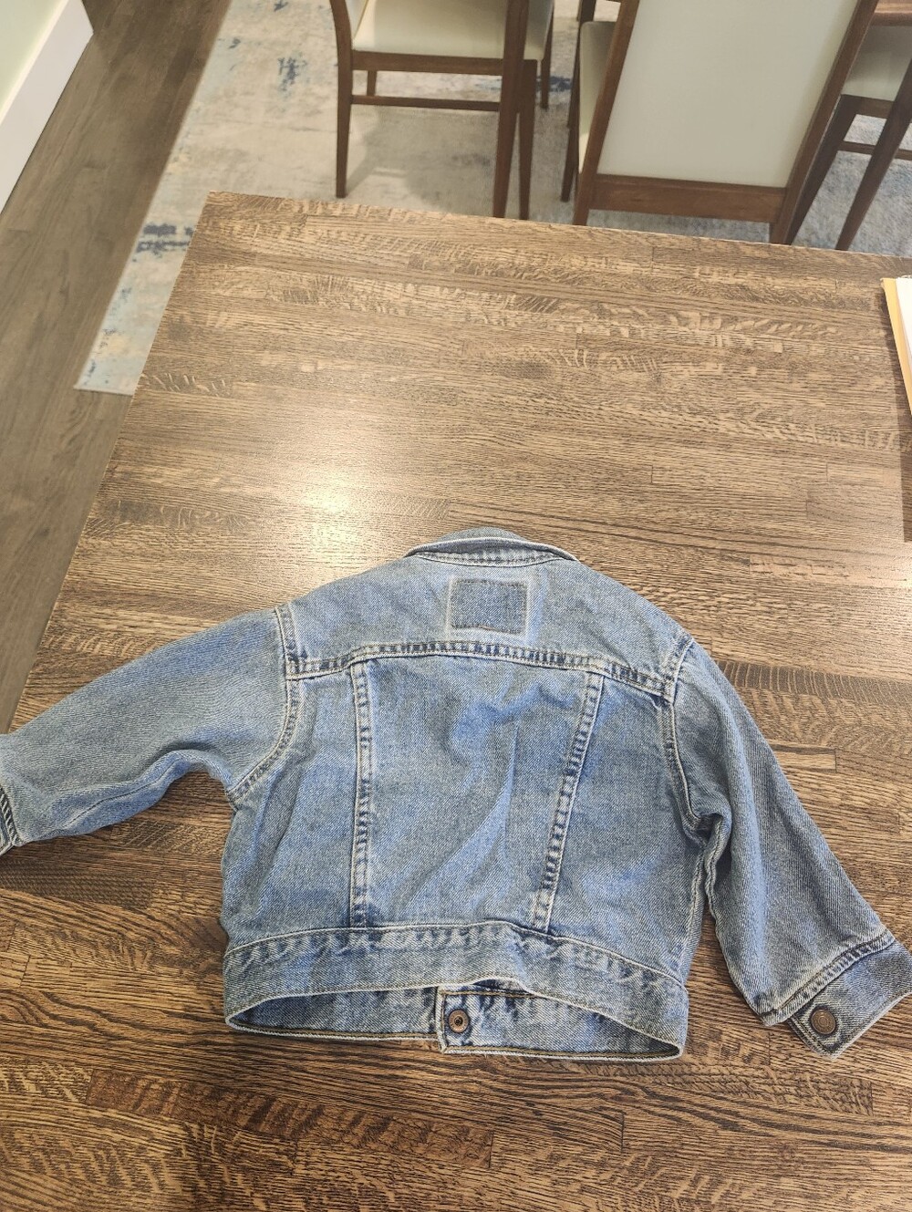Vintage 90's Kid's Levi's Denim Trucker Jacket 3T Made In USA Like New - Picture 3 of 7